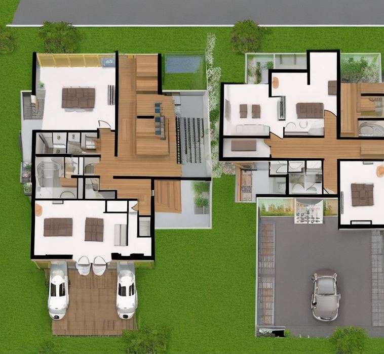 Five-Bedroom House Layout