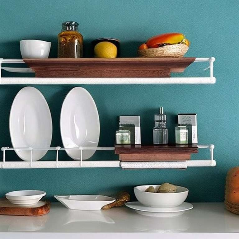 Floating Shelf Kitchen Rack Design