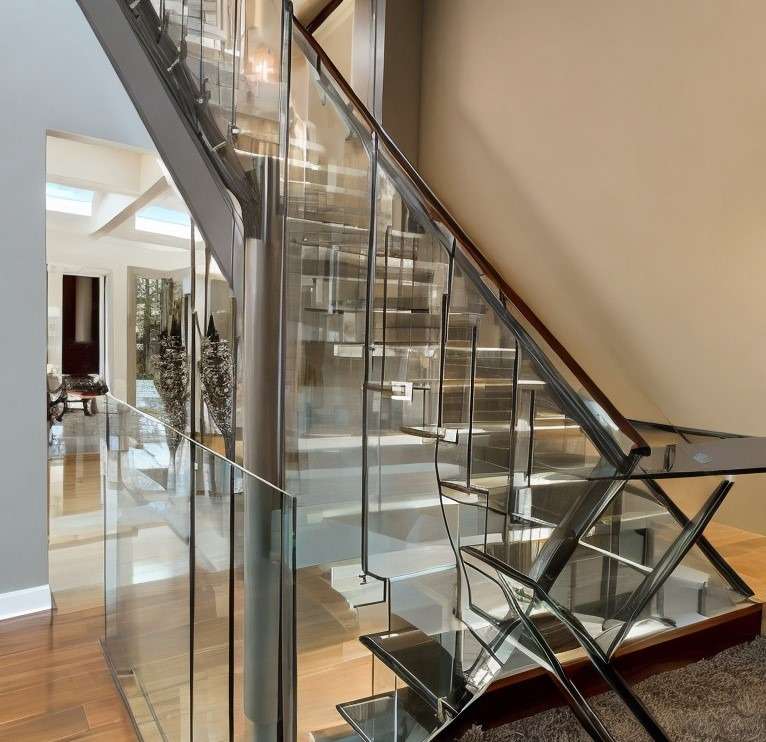 Glass Stair Railing Design