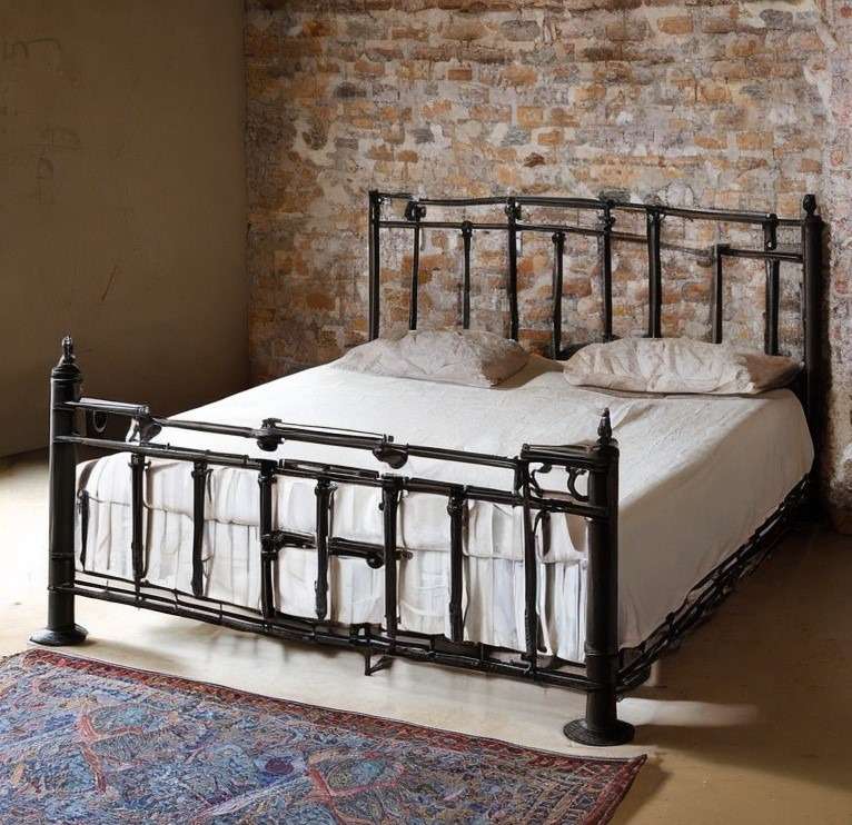 How A Double Bed Made of Iron 