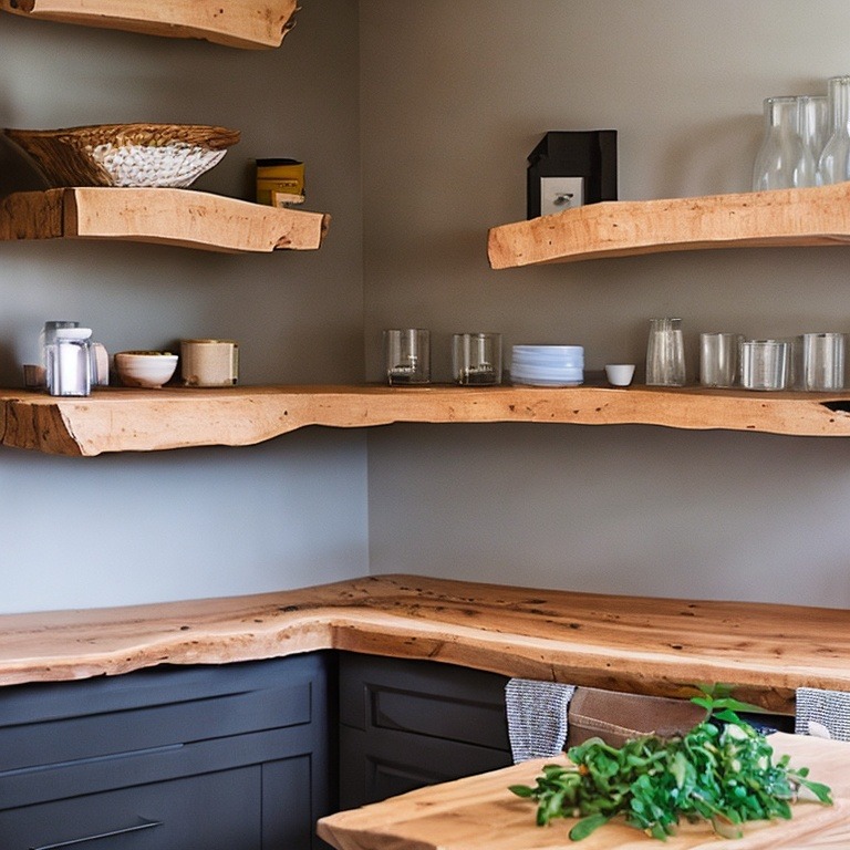 Live edge Shelving