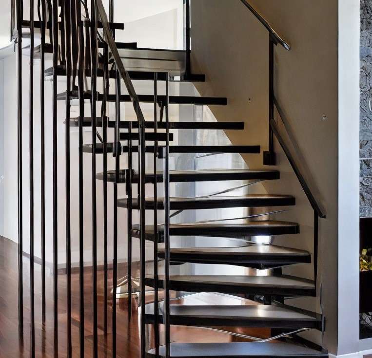 Metal Stairs Railing Design 