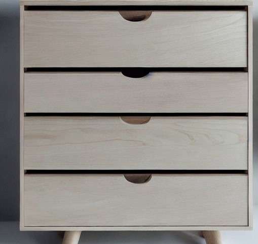 Minimalist Simple Multi-Drawer Wooden Cabinet