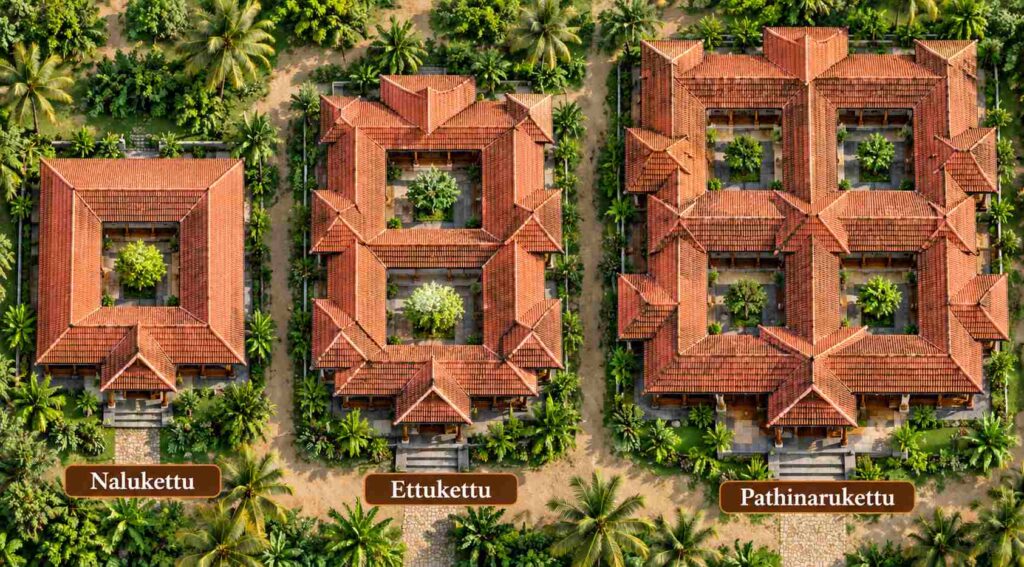 Nalukettu-Ettukettu-Pathinarukettu Kerala House Design