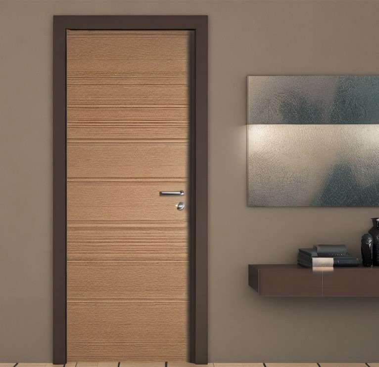 Natural Textured Flush Door Design 