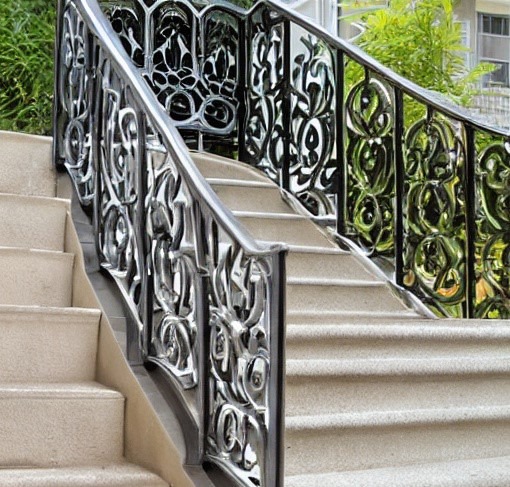 Ornamented Steel Railing 