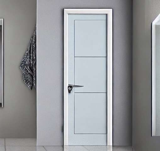 Polished PVC Bathroom Door Design