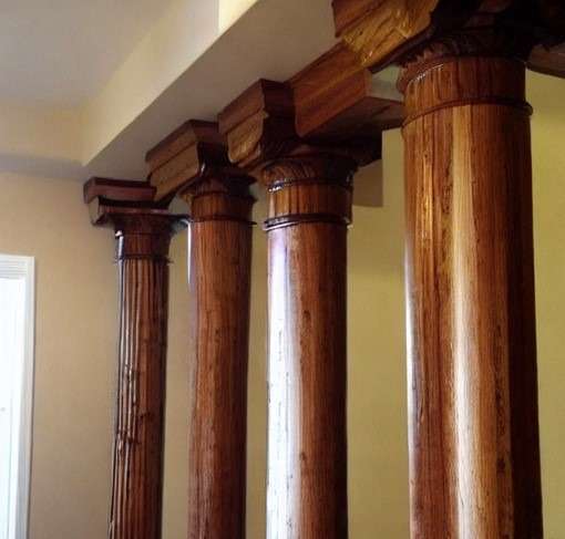 Rustic Wooden Pillar Designs 