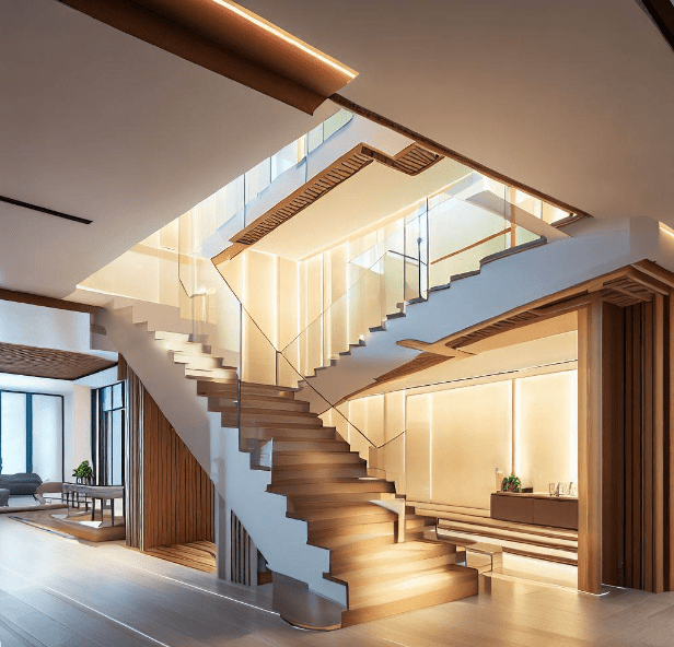 Simple Stairs Railing Design