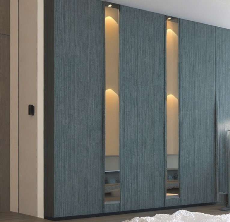 Smooth Charm of Matte finish Wall Almirah Design