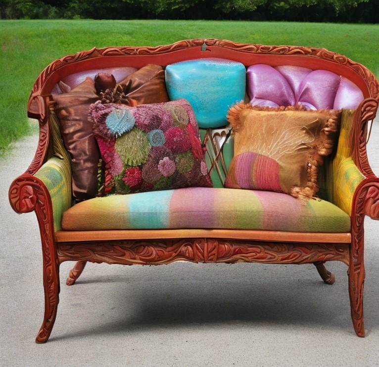 Whimsical Love Seat 