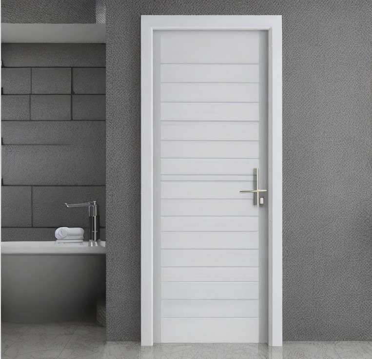 White PVC Bathroom Door Design