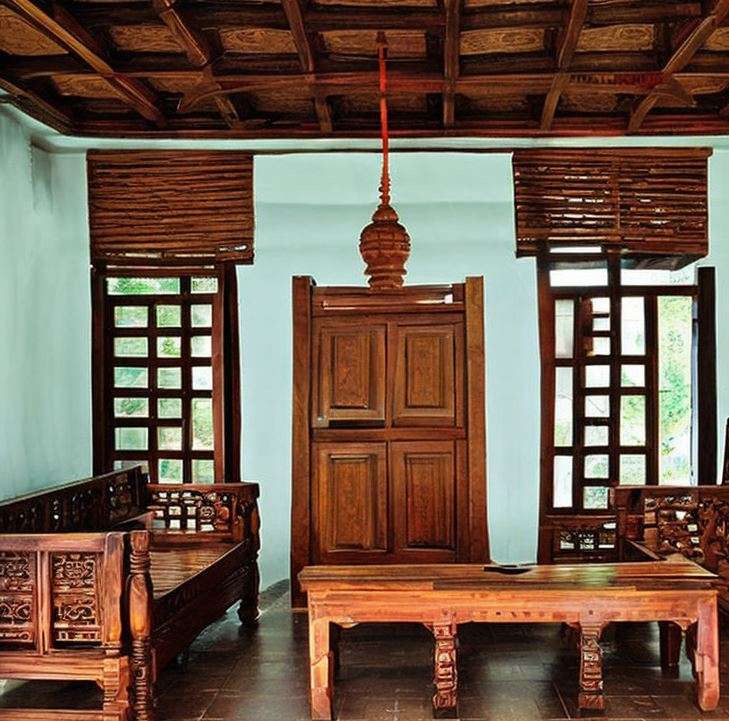 Wooden Furniture in Traditional Kerala-Style House Design