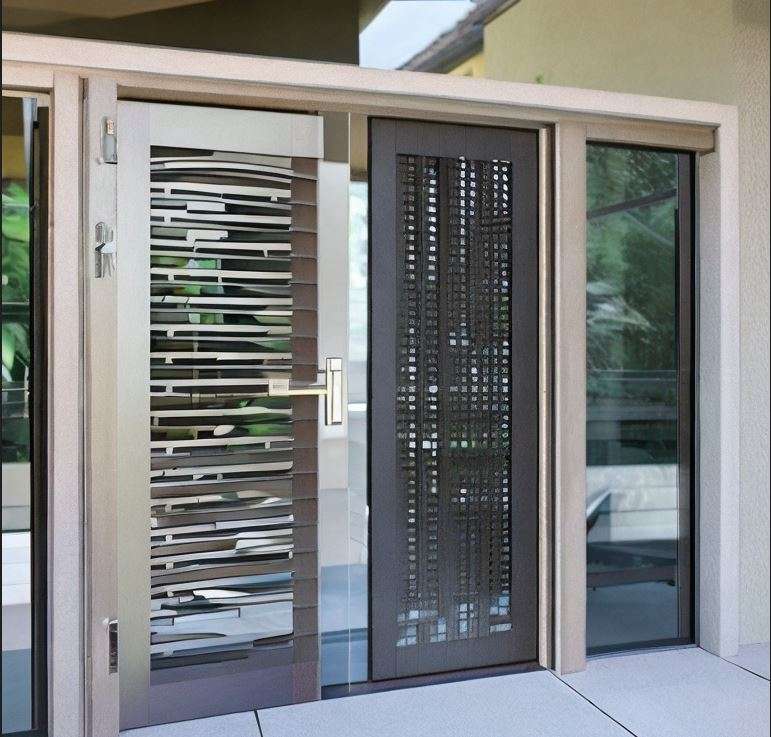 door grills with privacy panels