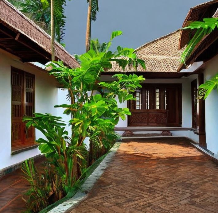 enteren area of a house in kerala