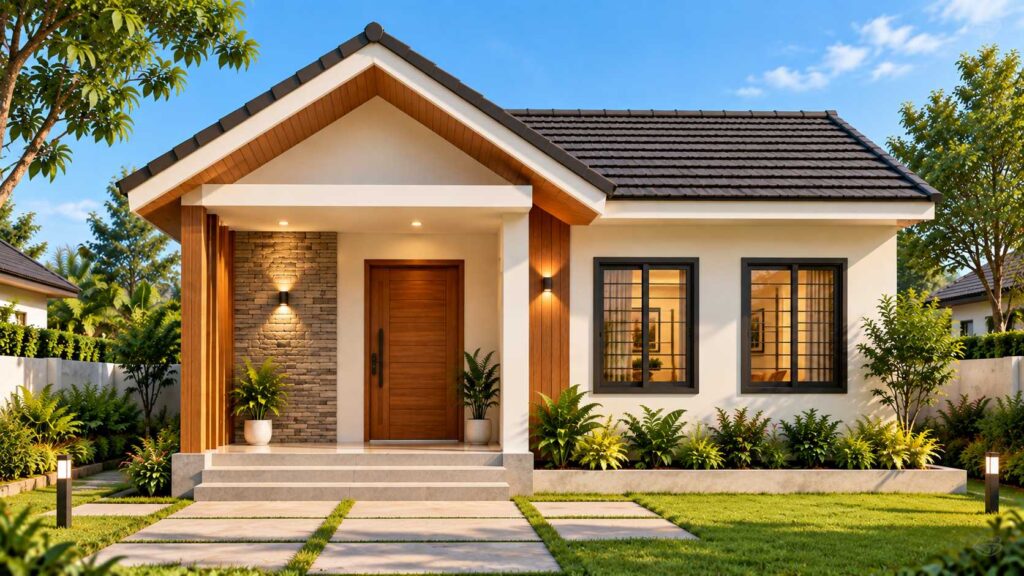 simple house front