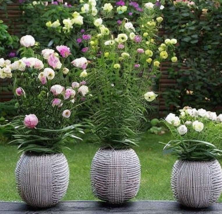 weaved flower pot designs