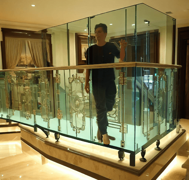 Balcony with Life Size Glass Railings