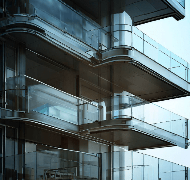 Breathtaking Steel Glass Railing Design for the Balcony