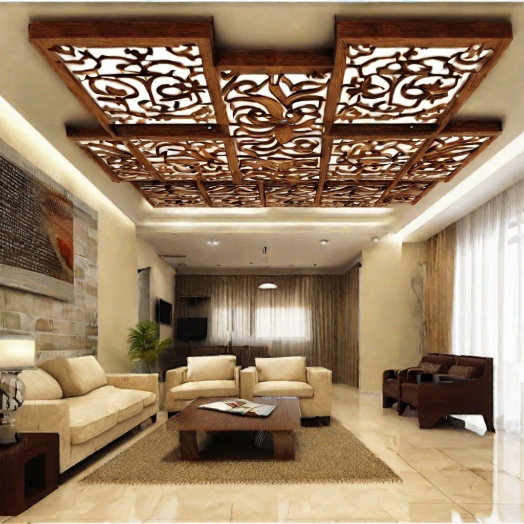 Latticework Wooden Ceiling 