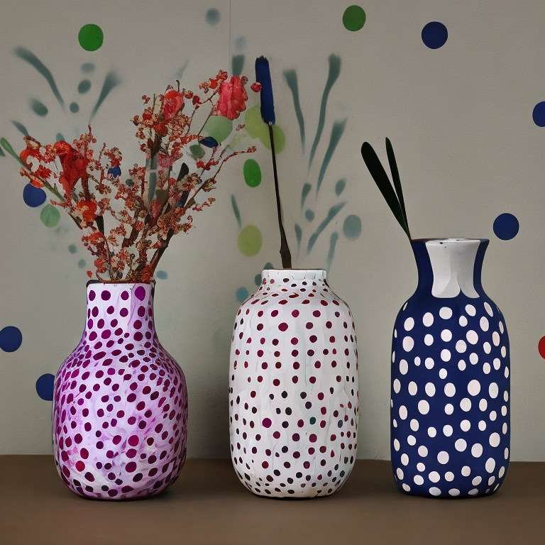 Polka Dots Pot Painting Ideas