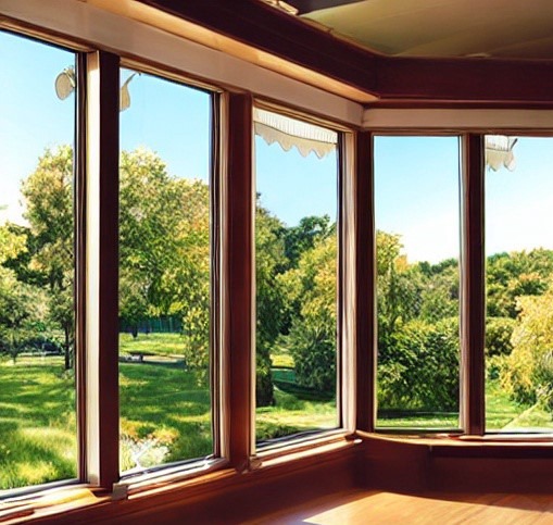 Slanting Awning Windows