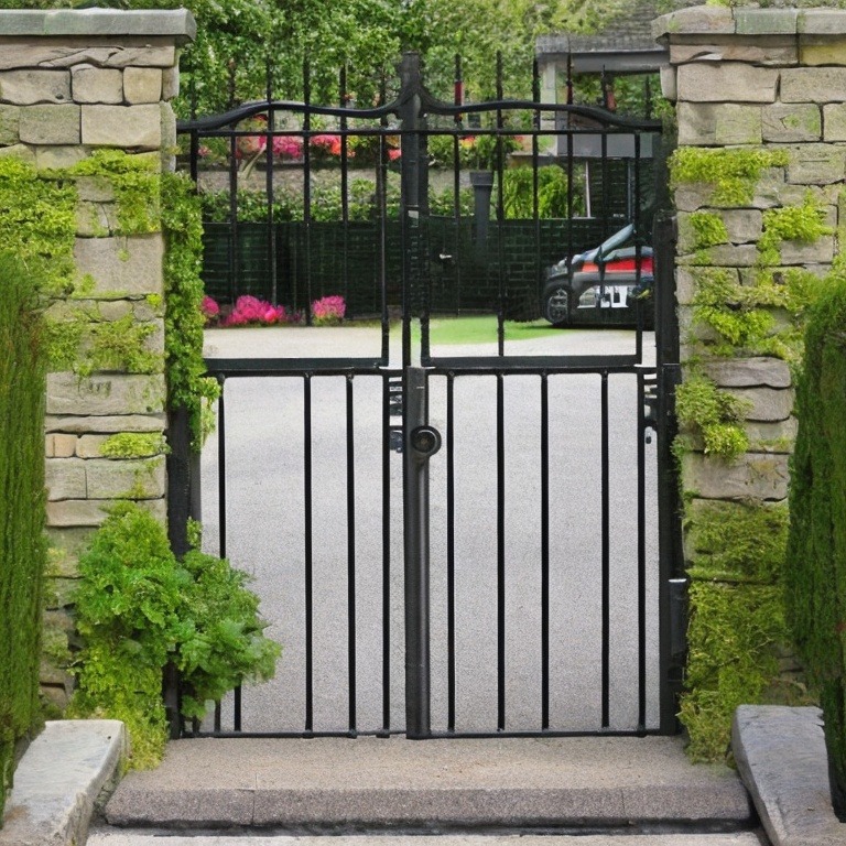 A Simple and Elegant Gate Paint Colour