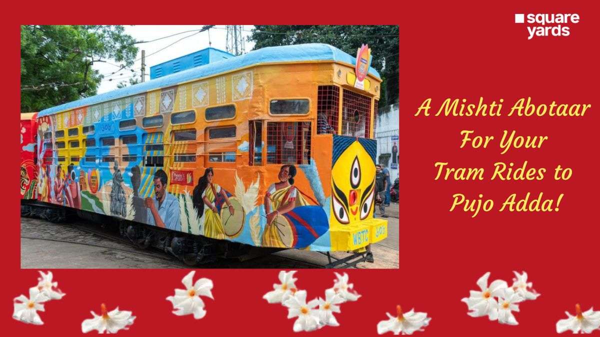 Celebrating Durga Puja with a Tram Makeover in Kolkata