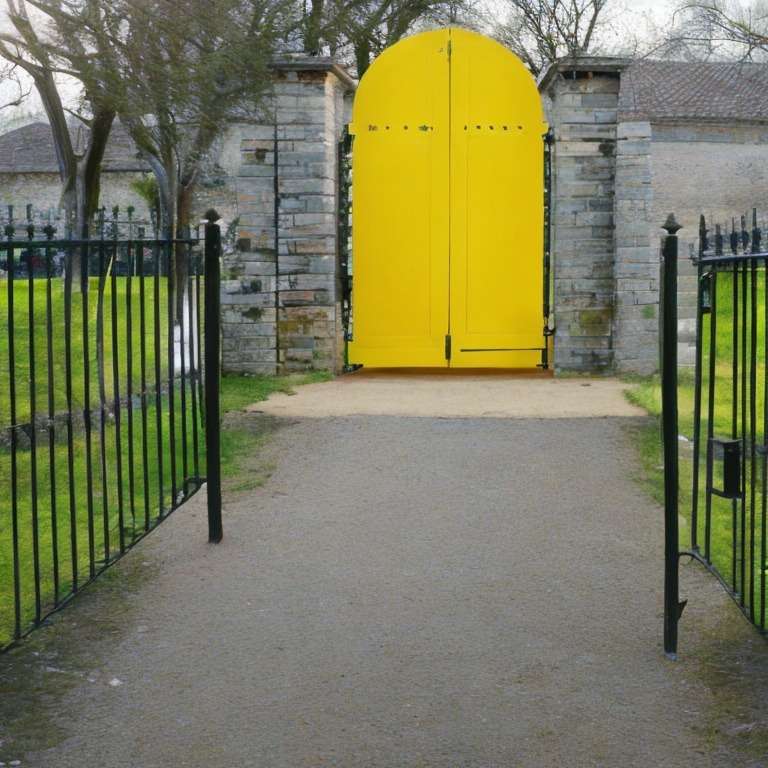 Say Hello to Bright Yellow Gate Paint Colour   