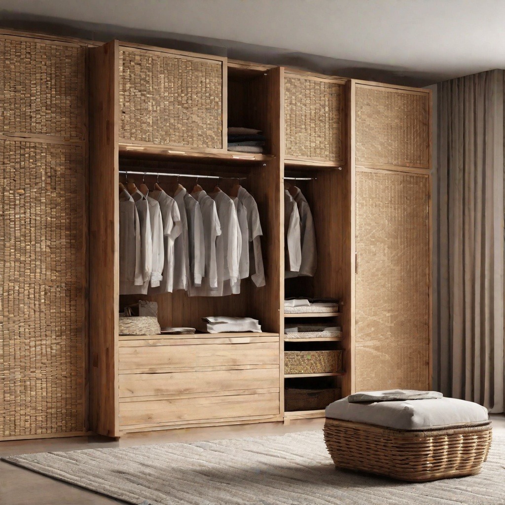 Bohemian Wicker Wardrobe Design