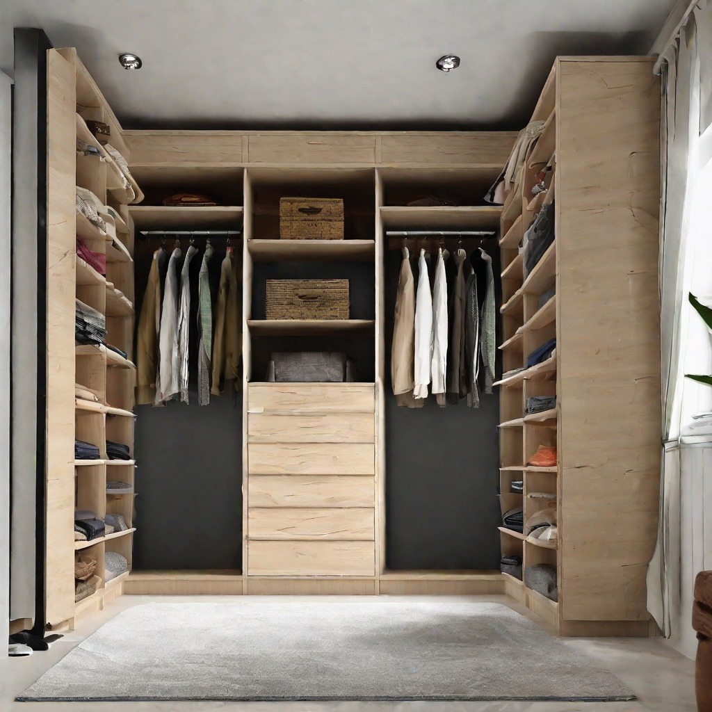 Side Shelving Wardrobe Design