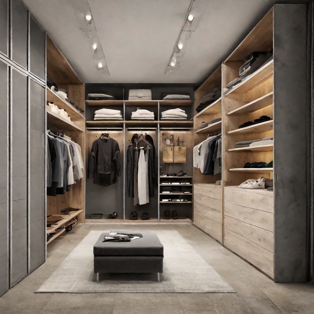 Spacious Walk In Wardrobe Design