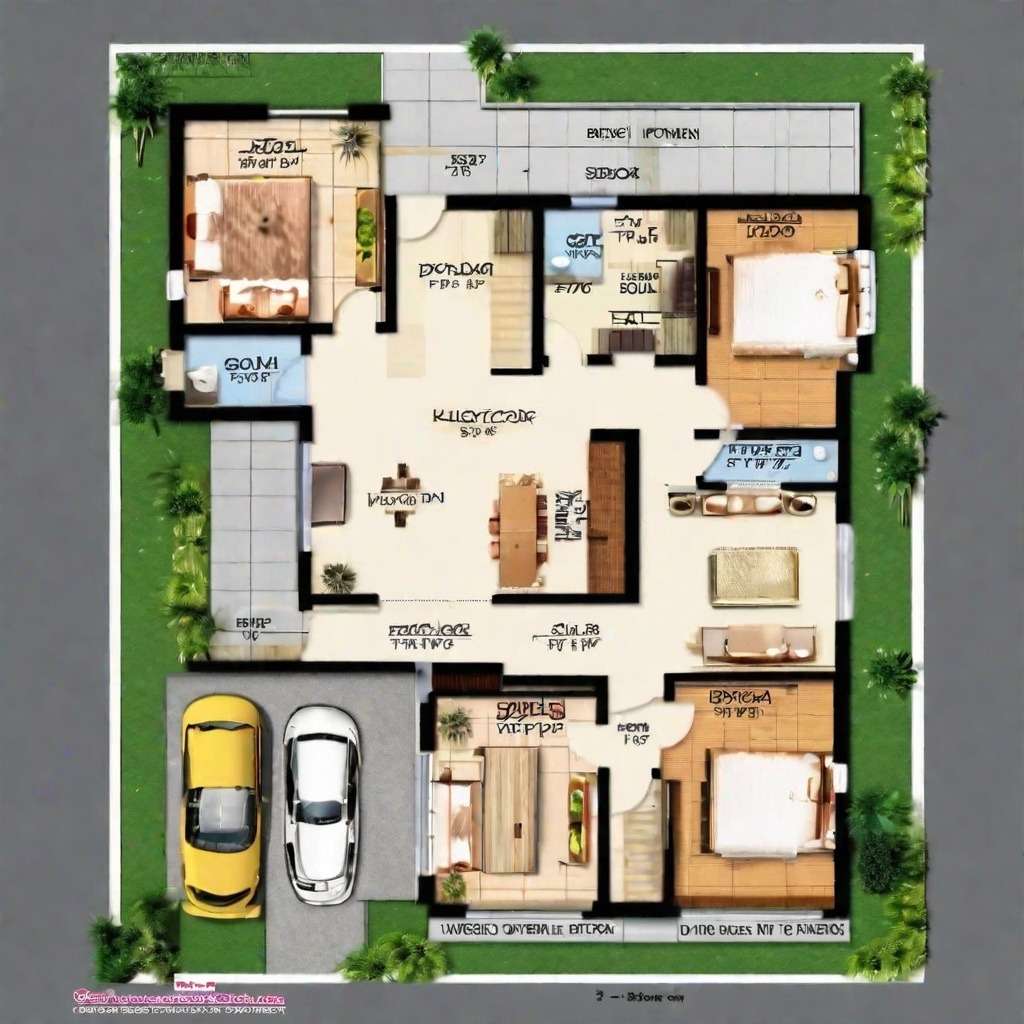 3 BHK House Plan Incorporate a Shop