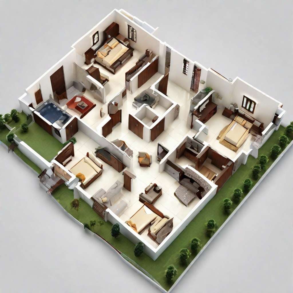 3 BHK House Plan Overview