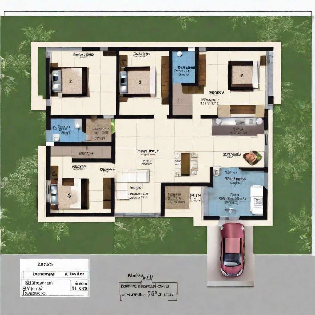 A 3 BHK House Plan Facing the East Direction
