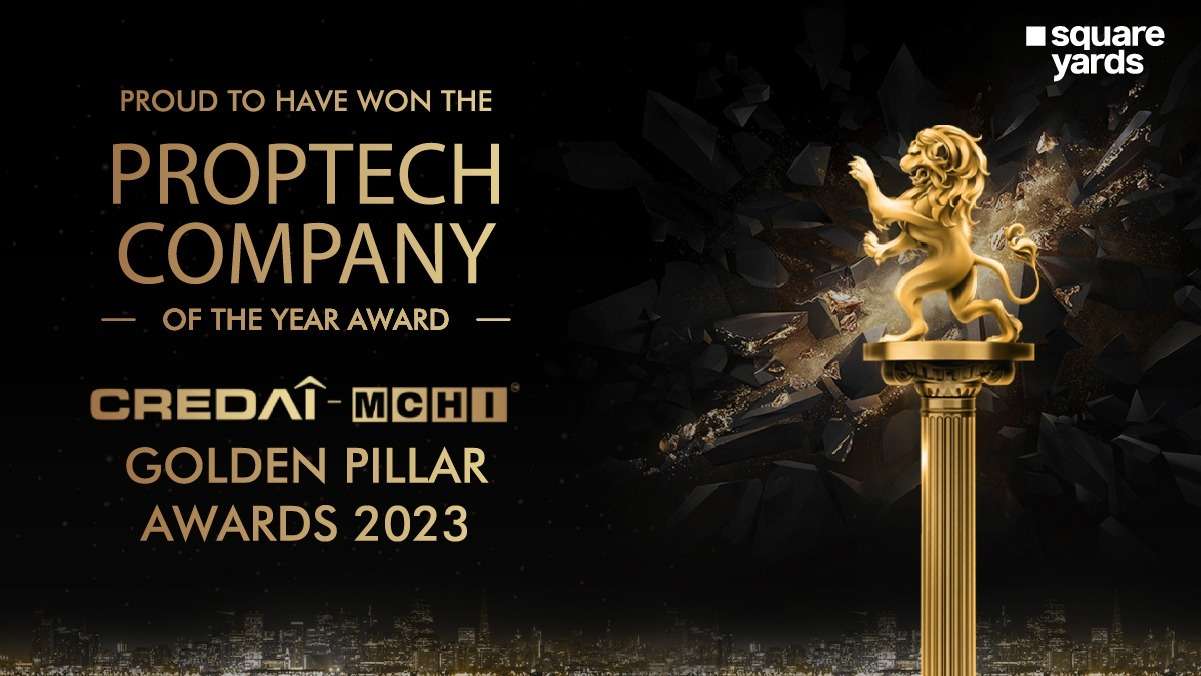 SquareYards Clinches Proptech Company of the Year at Golden Pillar Awards 2023