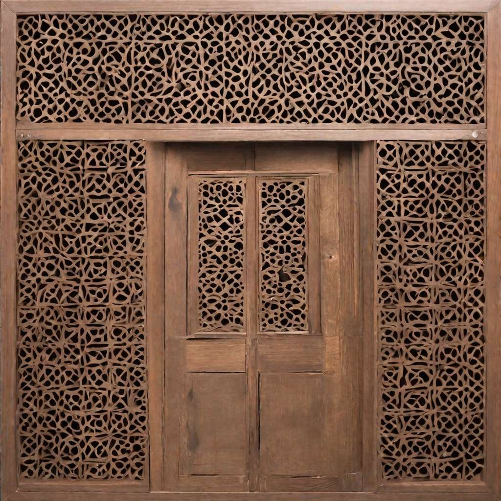 A Back-Panel with a Jali Door Design
