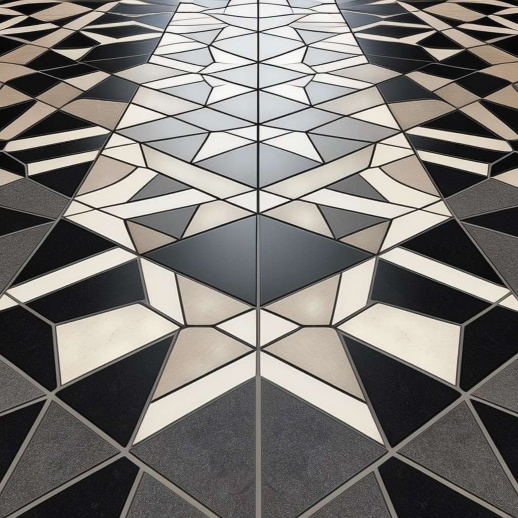 Granite Floor Design - Geometric Granite Flooring