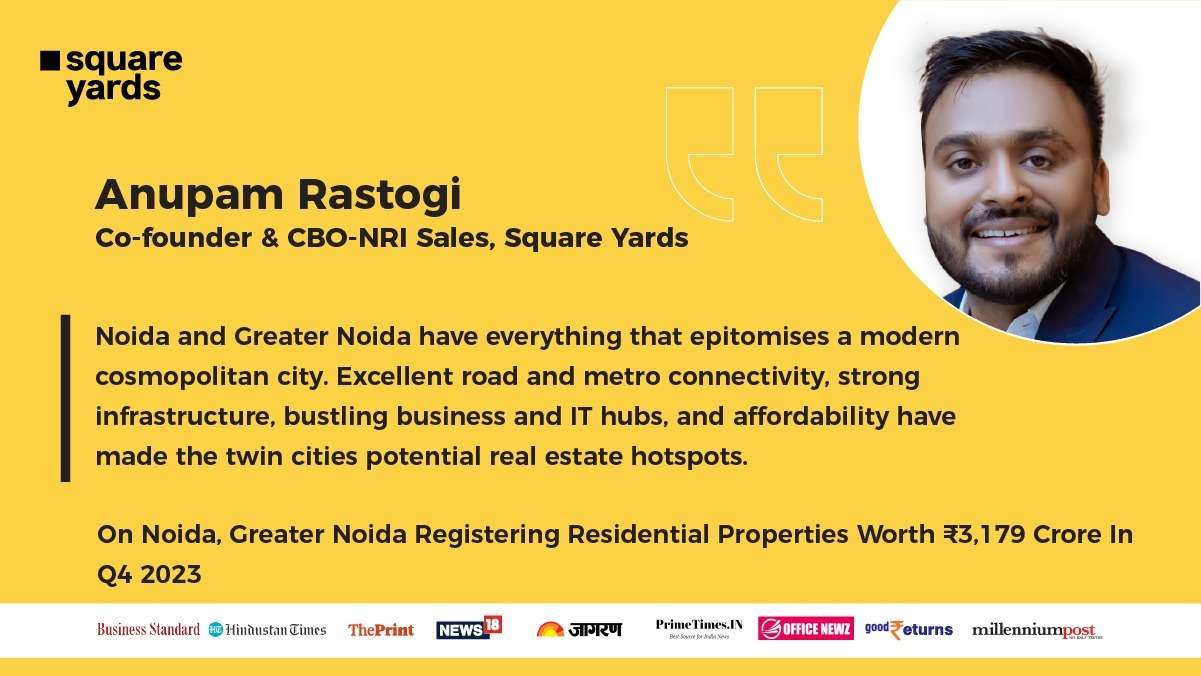 Greater Noida and Noida post handsome residential sales for Q4, 2023