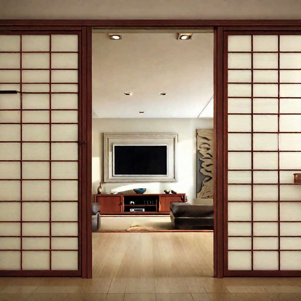 Main Hall Double Door Design - Asian Zen