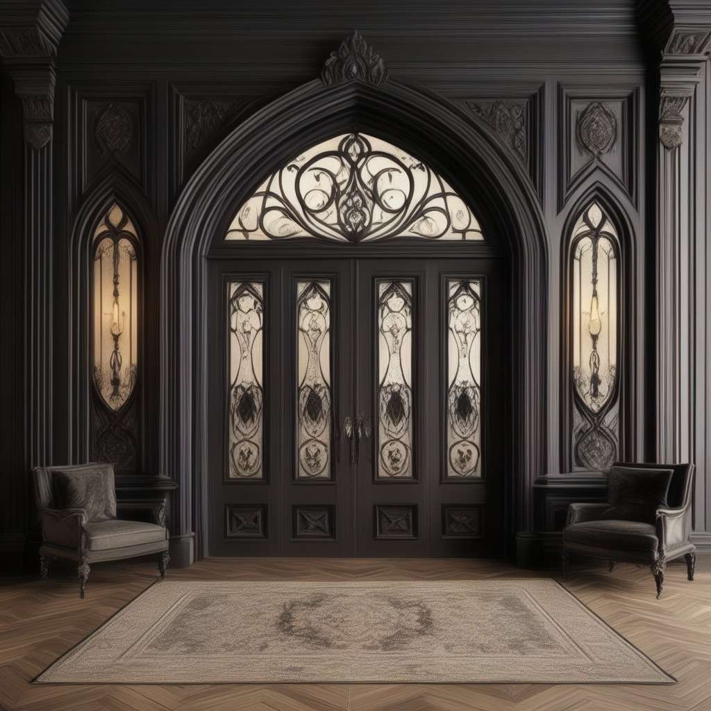 Main Hall Double Door Design - Cavernous Tracery