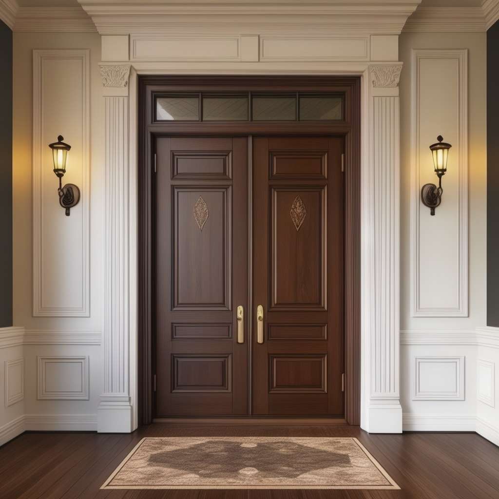 Main Hall Double Door Design - Colonial Hangover