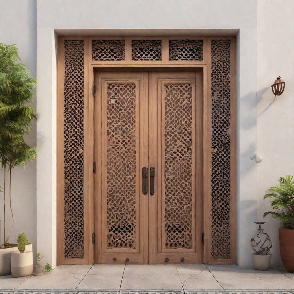 Simple jali door design