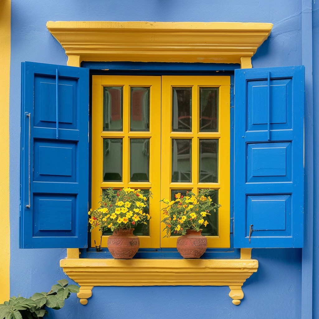 Blue and Yellow 