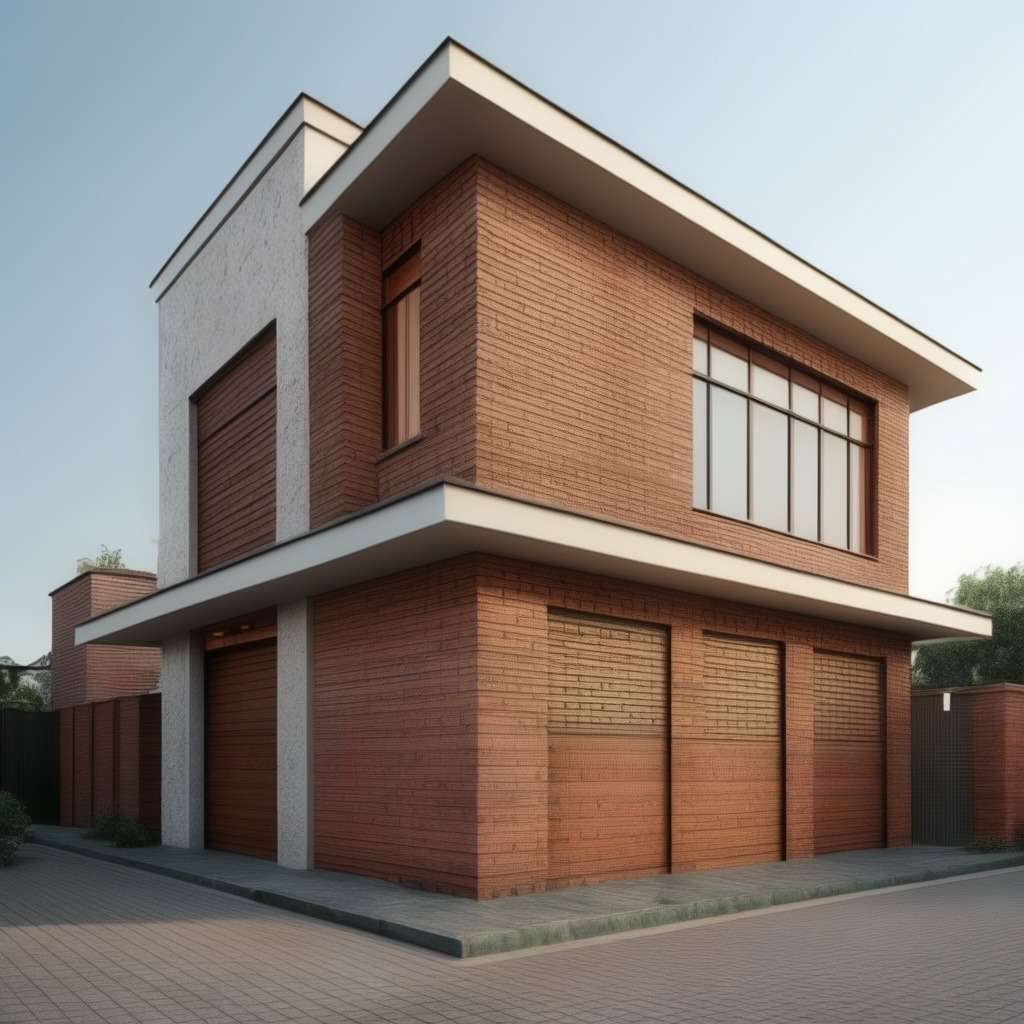 House Front Wall Design with Bricks