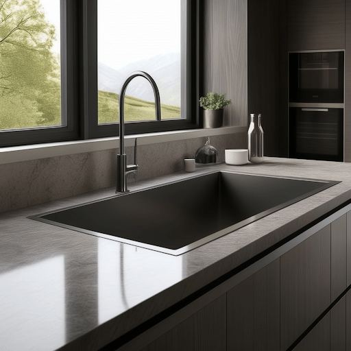 Kitchen Sink Design for Modern Luxury: Under-Mounted Kitchen Sink
