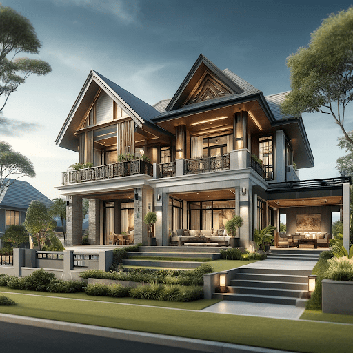 Bungalow Double Floor House Design