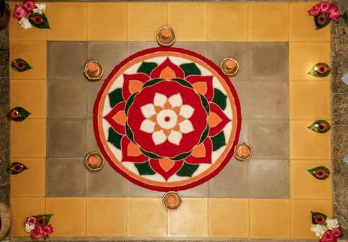 Circle Rangoli Design