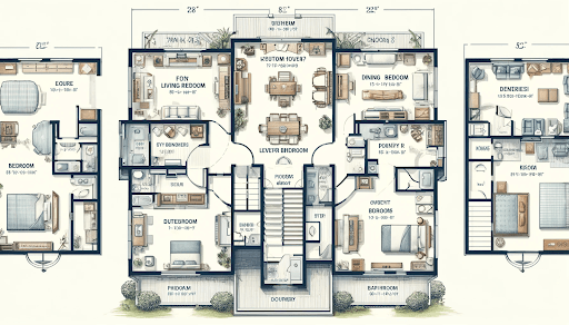 Double Floor House Plan