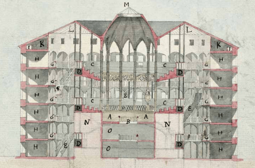 Drawing-Layout-of-a-Panopticon-Prison